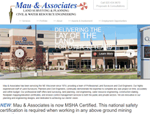 Tablet Screenshot of mau-associates.com